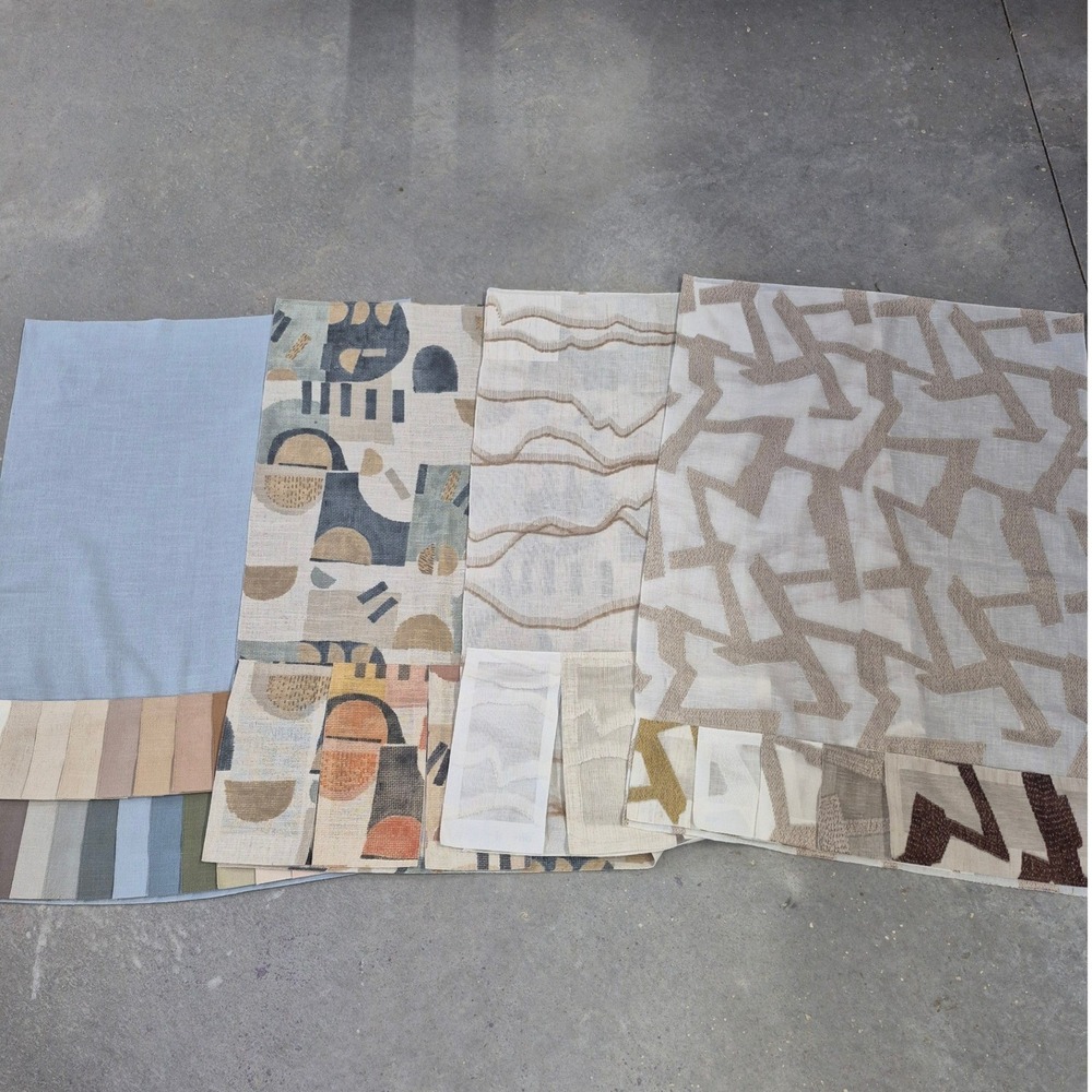 ADO Goldkante Linen Blend Fabric Lot Designer Textile